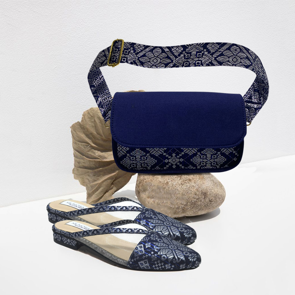 Your Bag and Shoes Set Danisa Navy Blue
