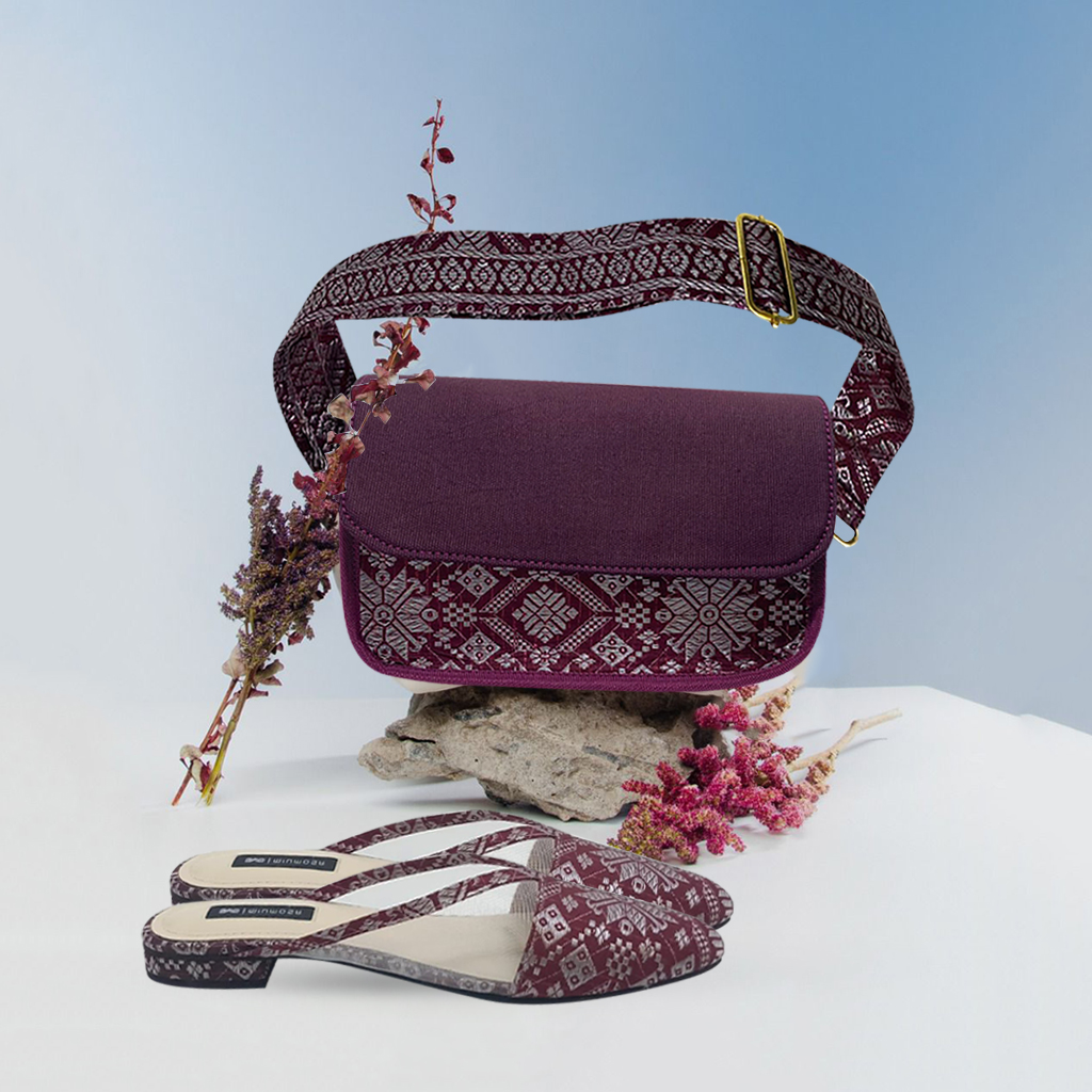 Your Bag and Shoes Set Danisa Maroon